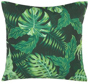 Set di 2 cuscini da esterno con motivo a foglie verdi 45 x 45 cm FUNO Beliani