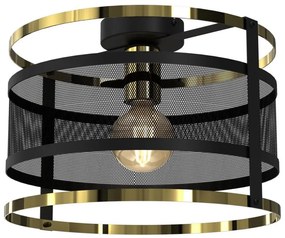 Lampadario a plafone RIM 1xE27/60W/230V nero/oro