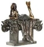 Statua Decorativa DKD Home Decor Donna Rame Resina (30,5 x 15,5 x 28,5 cm)