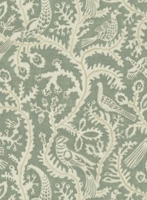 Josephine Munsey Carta da parati Stitched Birds - Aqua