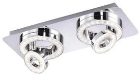 Leuchten Direkt 14521-17 - Plafoniera LED TIM 2xLED/2,8W/230V + 2xLED/3,1W