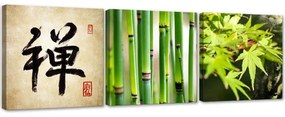 Quadri Quadro Multipannello Asia relax zen bambù