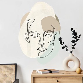 Adesivo murale - Linea del viso | Inspio