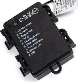 Aigostar -LED Catena luminosa da esterno 50xLED/8 funzioni 3xAA 5,3m IP44 luce bianca fredda