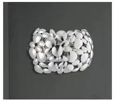 Applique a parete dioniso cromo 2 luci attacco e14 30x15x19cm in me...