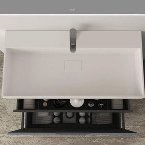 Mobile da bagno sottolavabo Cortina L90 X P45 X H 79cm, cannettato, blu avio