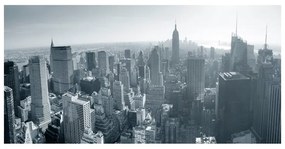 Fotomurale XXL Panorama di New York in bianco e nero