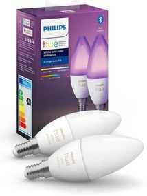 SET 2x Lampadine LED dimmerabili Philips Hue WHITE AND COLOR E14/5,3W/230V