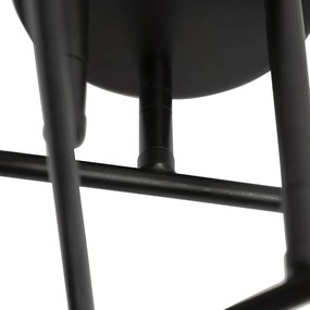 Plafoniera intelligente nera 6 luci incl. Wifi G95 - Sydney