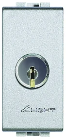 Interruttore a chiave Living light BTICINO grigio