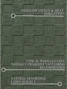 Passatoia verde scuro in lana tessuta a mano 80x200 cm Scala – Villeroy&amp;Boch