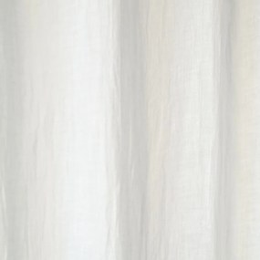 Tenda leggera in lino bianco con passanti Daytime, 275 x 130 cm White - Linen Tales