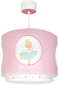 Dalber 60912 - Lampadario per cameretta PRINCESS DANCE 1xE27/15W/230V rosa