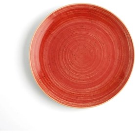 Piatto Piano Ariane Terra Ceramica Rosso (Ø 27 cm) (6 Unità)