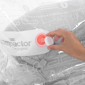 Organizer per vestiti sottovuoto/rinforzato in tessuto 65x50x15,5 cm Life – Compactor