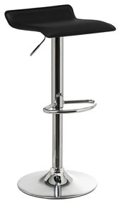 Set di sedie da bar nera in imbottito con altezza regolabile 2 pz (altezza della seduta 63 cm) – Casa Selección