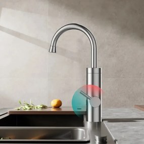 Scaldabagno istantaneo con LED display 3000W/230V IPX4 acciaio inossidabile