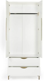 Armadio bianco 80x195 cm Kobe - Woodman