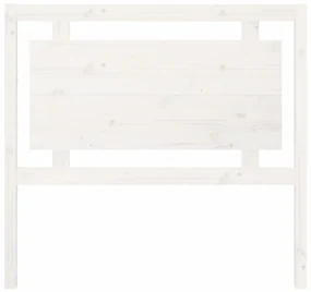 Testiera bianca 105,5x4x100 cm in legno massello di pino