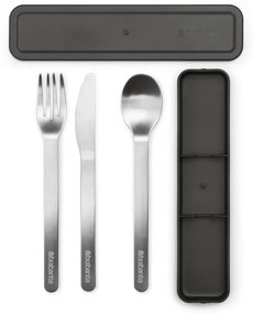 Set di posate da viaggio argentato in acciaio inox 3 pz Make & Take - Brabantia