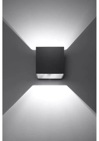 Lampada da parete nera Geo - Sollux