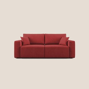 Morfeo divano con sedute estraibili in morbido tessuto impermeabile T02 rosso