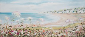 Dipinto su tela Baia fiori, multicolore 150 x 65 cm