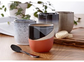 Tazza Cafe in gres bianco e nero, 300 ml - Ladelle