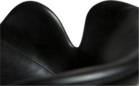 Sedia da pranzo nera in imbottito con braccioli Gaia – DAN-FORM Denmark