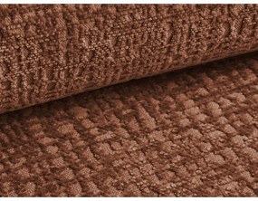 Letto matrimoniale imbottito color terracotta con contenitore e rete inclusi 140x200 cm Noho – Makamii