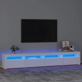 Mobile Porta Tv Con Luci Led Bianco 240x35x40 Cm /