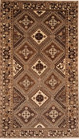 Gashghai Tappeto 230 x 130 Beige (Iran) Annodato A Mano