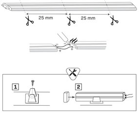 Striscia LED NEON 2 m LED/17W/12V IP65 arancione