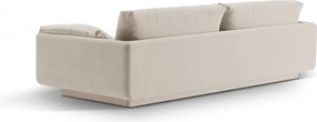 Divano bianco con rivestimento in velluto 250 cm Torino – Micadoni