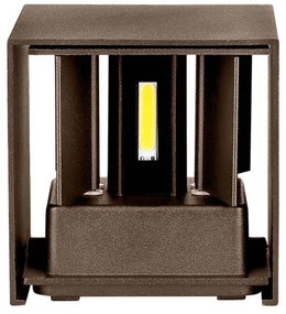 Applique LED da esterno LED/11W/230V 3000K IP65 marrone