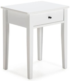 Comodino in legno di pino bianco Bart - Marckeric