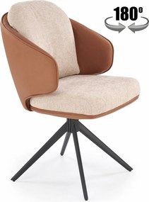 Sedia K554 marrone/beige
