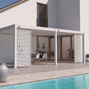 Pergola bioclimatica Ombréa addossata 3x6M in alluminio