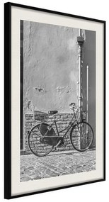 Poster  Bicycle with Black Tires  Cornice Quadri Cornice nera con pass-partout, Larghezza x Altezza Home decor 20x30