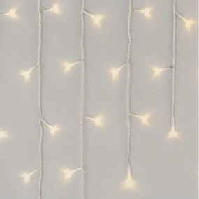 Catena LED natalizia da esterno 300xLED/8 modalità 10m IP44 bianco caldo + telecomando