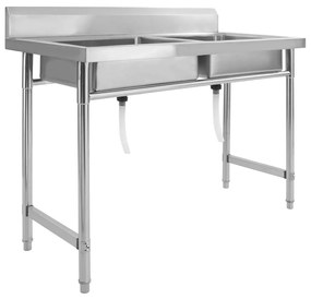 Lavello Da Cucina A Doppia Vasca İn Acciaio Inox /