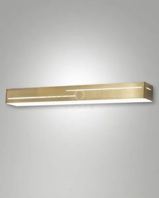 Banny applique ottone satinato a led 3000k - 24w - 2260 lm 50,5cm ip20