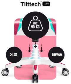 Sedia da Gaming Diablo X-One 2.0 Candy Rose: Kids Size