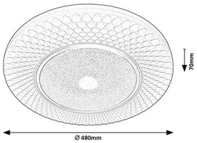 Rabalux 3254 - Plafoniera LED dimmerabile TORNADO LED/72W/230V + telecomando