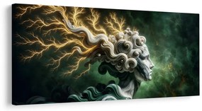 Quadro su tela – Donna mistica con fulmini nei capelli