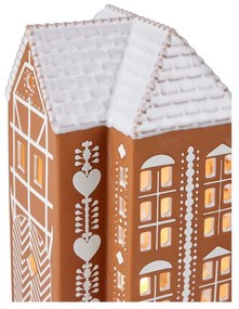 Portacandela in ceramica per lumino Gingerbread Lighthouse – Kähler Design