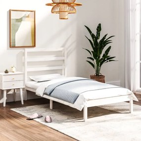 Giroletto Bianco İn Legno Massello 75x190 Cm Small Single /
