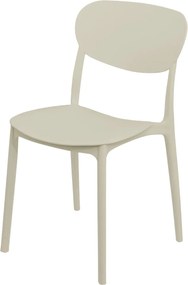 Sedia in polipropilene tortora