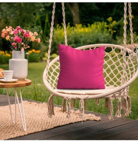 Cuscino da giardino impermeabile 50x50 cm rosa scuro