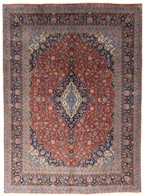 Kashan Tappeto 400x290 Rosso (Iran) Annodato A Mano
